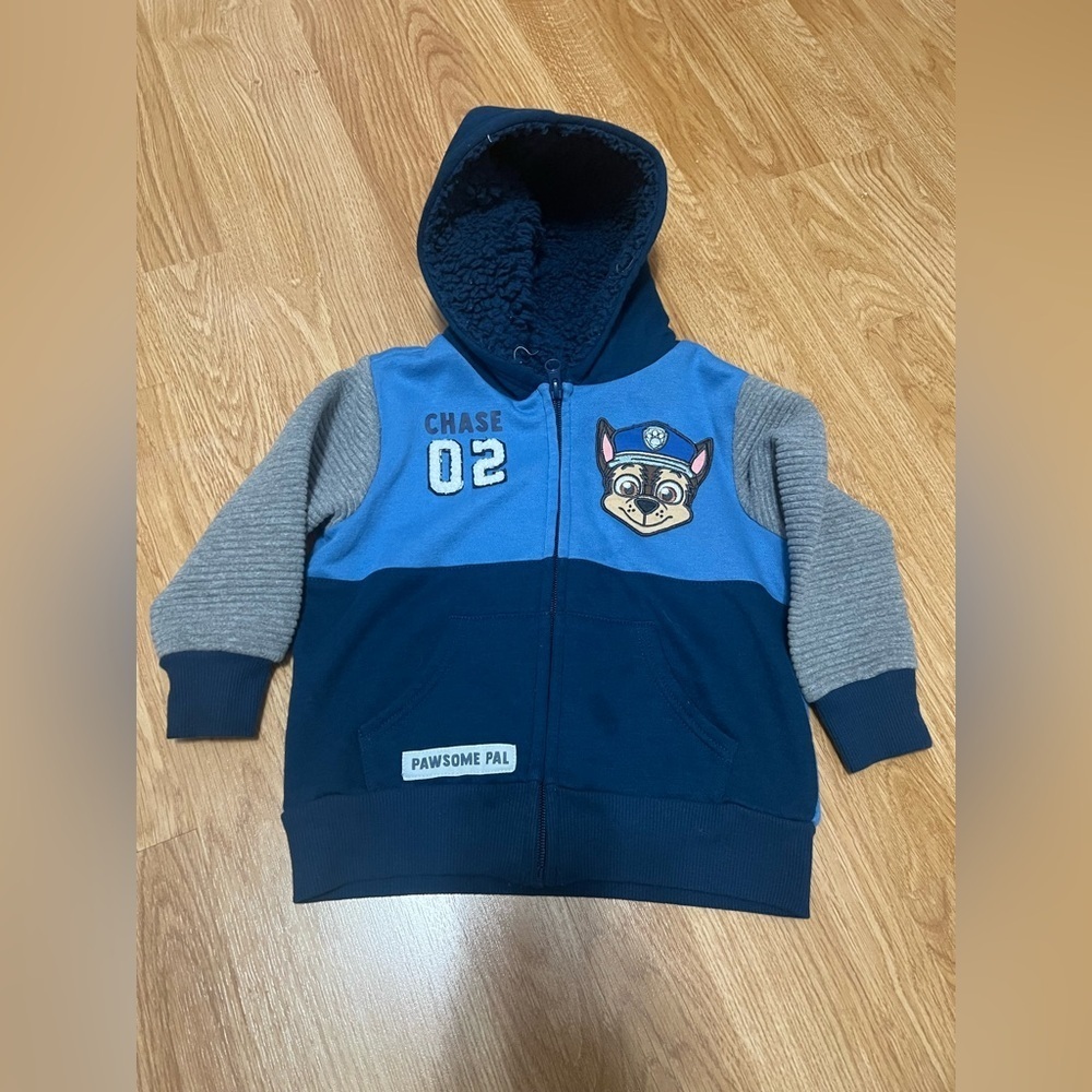 Chase Paw Patrol Blue and Gray Jogger Set with Patches(Size 3T) - Picture 2 of 5
